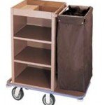 Cleaning trolley with one bag