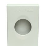 White dispenser for hygienic bags