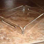 Transparent tray for cosmetic