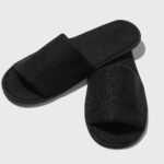 Black slippers